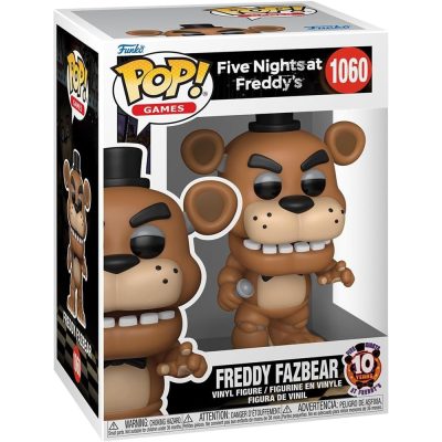 Funko Pop Freddy Fazbear #1060 – Edição 10 Anos (Five Nights At Freddy’S)