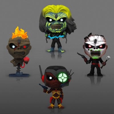 Funko Pop Iron Maiden Eddie 4 Pack (Glows)