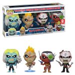 Funko Pop Iron Maiden Eddie 4 Pack (Glows)
