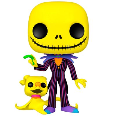 Funko Pop Jack Skellington With Zero 809 (Super Sized) (Blacklight)