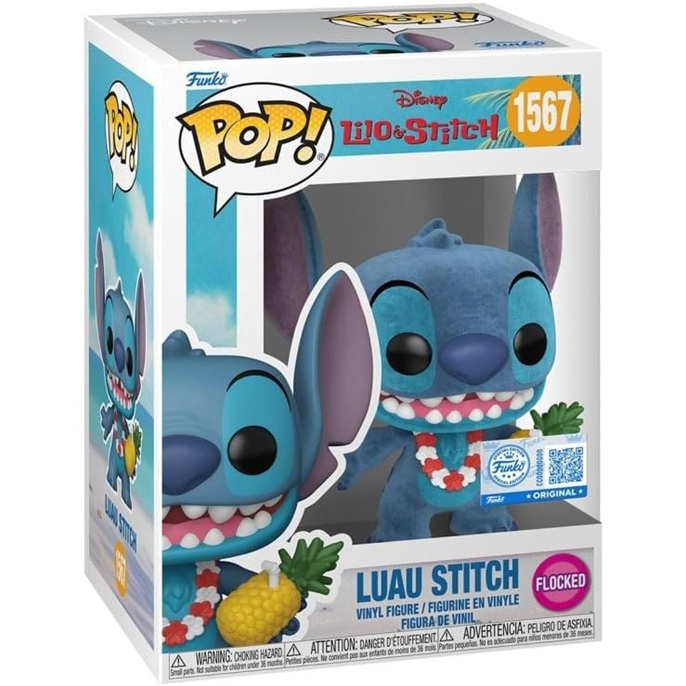 Funko Pop Luau Stitch 1567 (Flocked) (Lilo & Stitch)