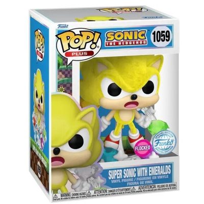 Funko Pop Super Sonic With Emeralds 1059 (Flocked) (Special Edition)