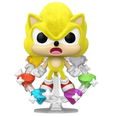 Funko Pop Super Sonic With Emeralds 1059 (Flocked) (Special Edition)