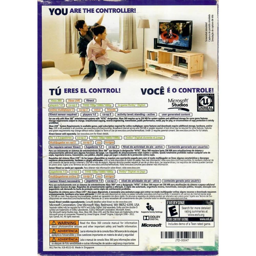 Kinect Adventure (Embalagem Papelão) - Xbox 360 (Usado)