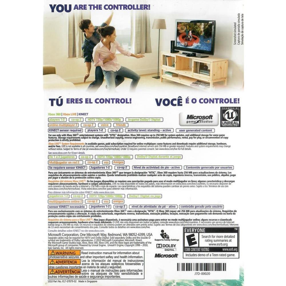 Kinect Adventures - Xbox 360 (Usado)