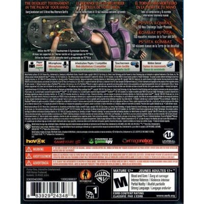 Mortal Kombat Psvita (Usado) (Sem Manual)