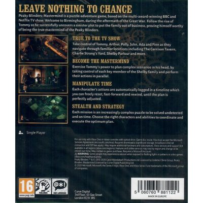 Peaky Blinders Mastermind - Xbox Series/Xbox One