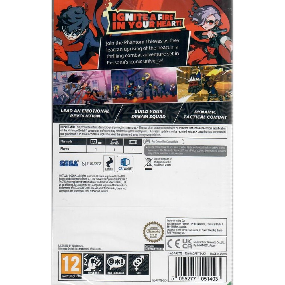 Persona 5 Tactica - Nintendo Switch