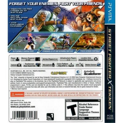 Street Fighter Vs Tekken - Psvita