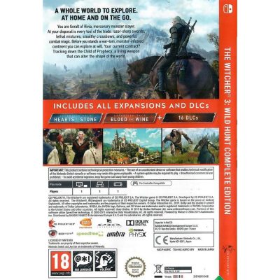 The Witcher 3 Wild Hunt Complete Edition - Nintendo Switch (Europeu) (Usado)