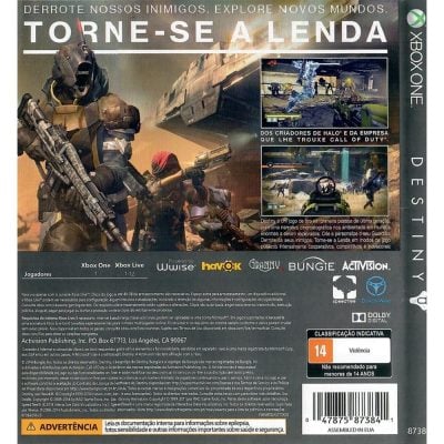 Destiny - Xbox One (Servidores Fechados) (Usado)