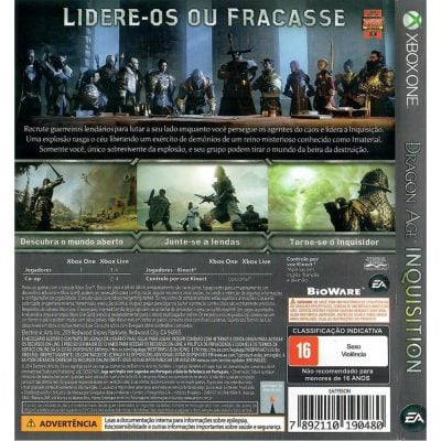 Dragon Age Inquisition - Xbox One (Usado)