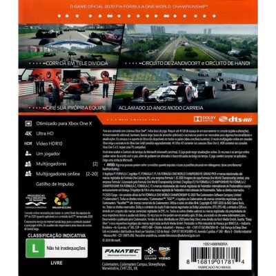F1 2020 - Xbox One (Usado)