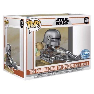 Funko Pop Star Wars - The Mandalorian On Speeder 579 (With Grogu) (Special Edition)
