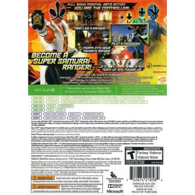 Power Rangers Super Samurai - Xbox 360 (Usado)