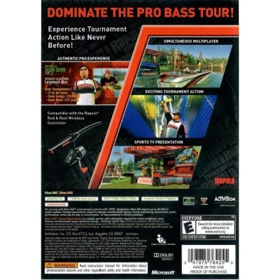 Rapala Pro Bass Fishing Sem Vara - Xbox 360 (Usado)