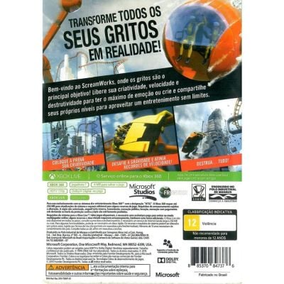 Screamride - Xbox 360 #3 (Encarte, Riscos)