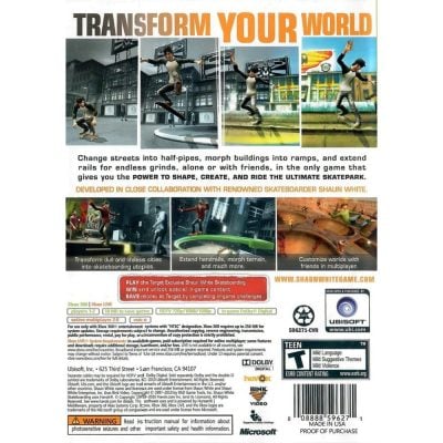 Shaun White Skateboarding - Xbox 360 (Usado)