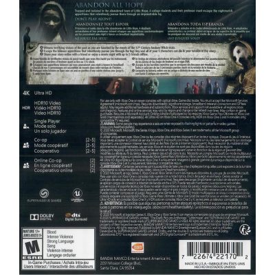 The Dark Pictures Anthology Little Hope - Xbox One/Xbox Series