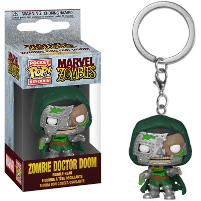 Chaveiro Funko Pocket Pop Zombie Doctor Doom (Marvel Zombies)