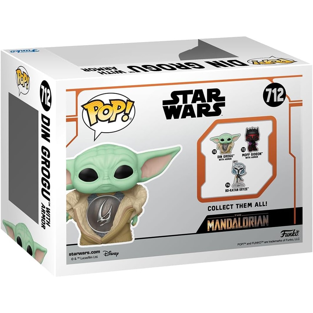 Funko Pop Din Grogu With Armor 712 (Star Wars: The Mandalorian)