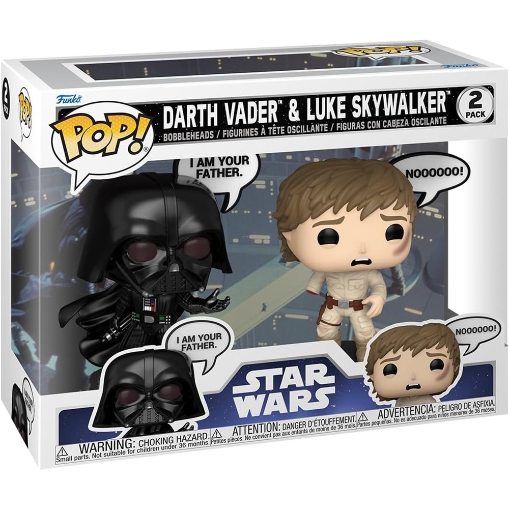 Funko Pop Star Wars 2-Pack – Darth Vader & Luke Skywalker Funko Pop Star Wars 2-Pack - Darth Vader & Luke Skywalker