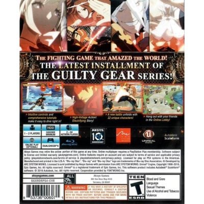 Guilty Gear Xrd Revelator - Ps4