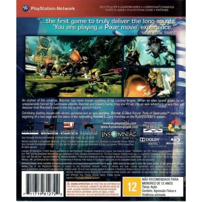 Ratchet & Clank: Tools Of Destruction – Ps3 (Greatest Hits) (Sem Manual) (Usado)