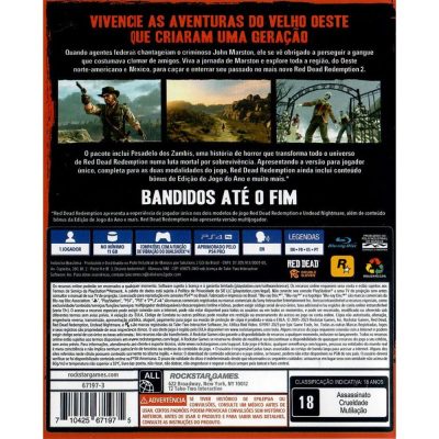 Red Dead Redemption 1 - Ps4 (Seminovo)