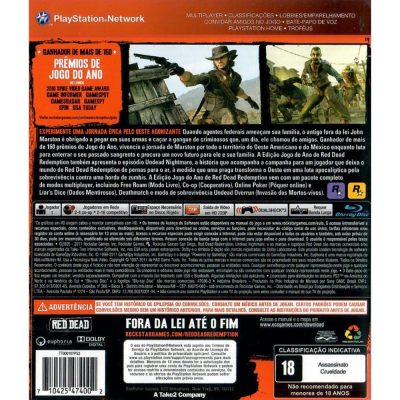 Red Dead Redemption Game Of The Year Greatest Hits - Ps3 (Seminovo)