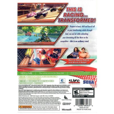 Sonic & Sega All Star Racing Transformed - Xbox 360 & Xbox One (Usado)