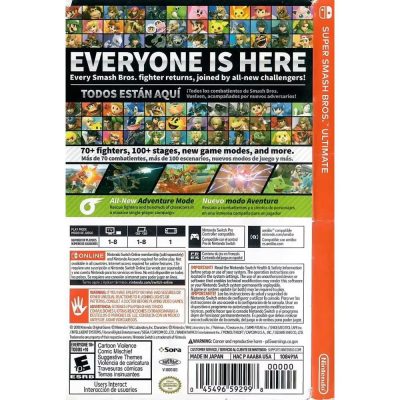 Super Smash Bros Ultimate - Nintendo Switch (Usado)
