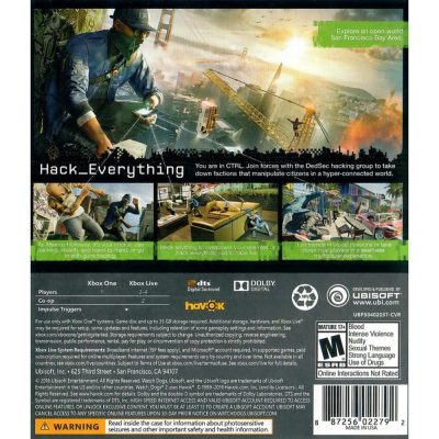 Watch Dogs 2 - Xbox One (Seminovo)