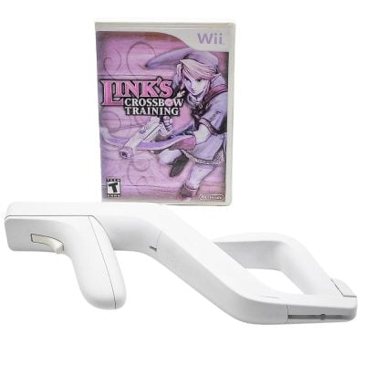 Link's Crossbow Training - Nintendo Wii (Usado) (Capa Impressa) (Sem Manual)(Acompanha A Arma Do Jogo)
