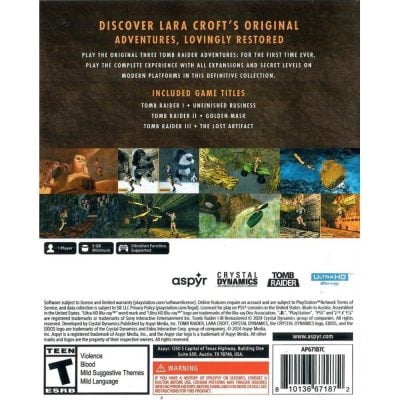 Tomb Raider I, Ii E Iii Remastered - Ps5 (Seminovo)