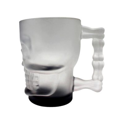 Caneca Caveira Skull Mug C/Base Preta 500Ml (Novo)