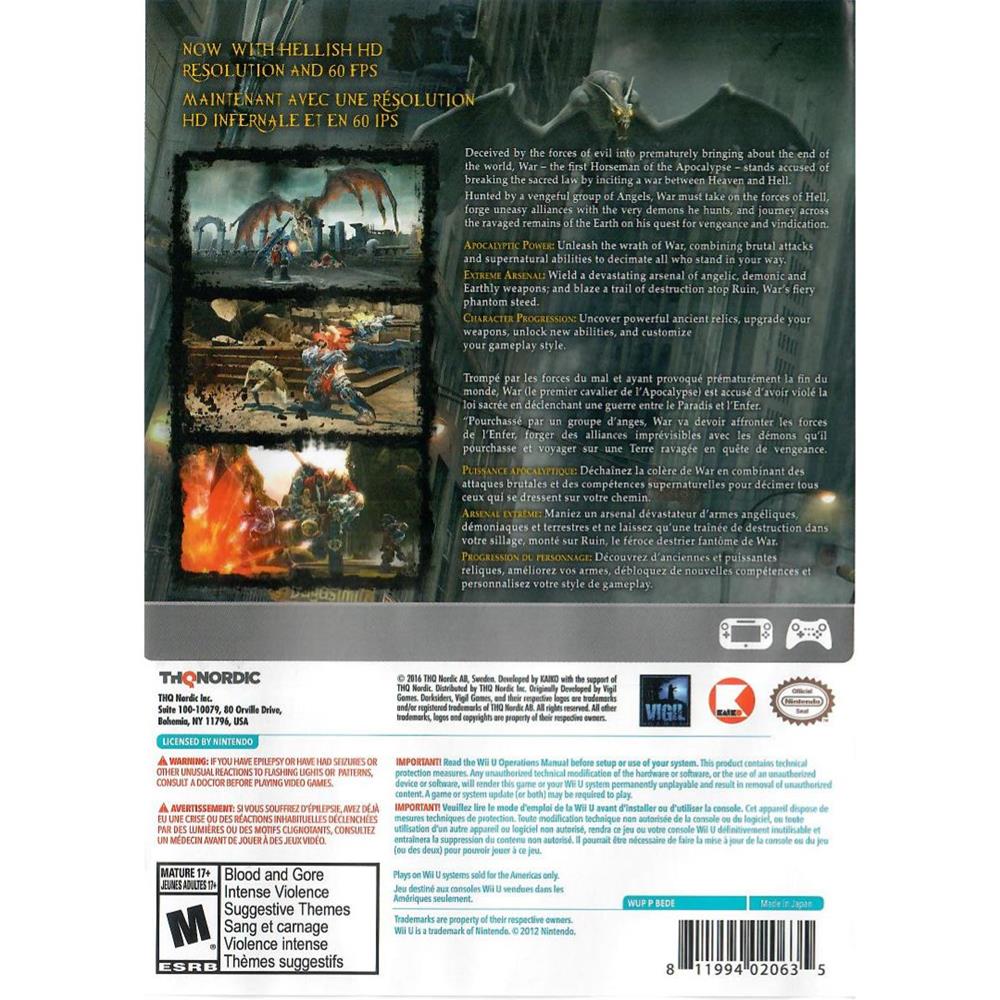 Darksiders: Warmastered Edition - Wii U (Seminovo)