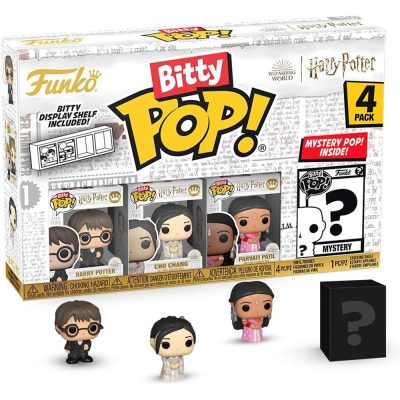 Funko Pop Bitty Harry Potter - Harry, Cho E Parvati (Baile De Inverno) + Figura Surpresa