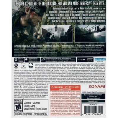 Metal Gear Solid Delta Snake Eater Tactical Edition - Ps5 (Novo)