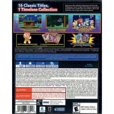 Sonic Origins Plus - Ps4 (Código Funcionando) (Seminovo)