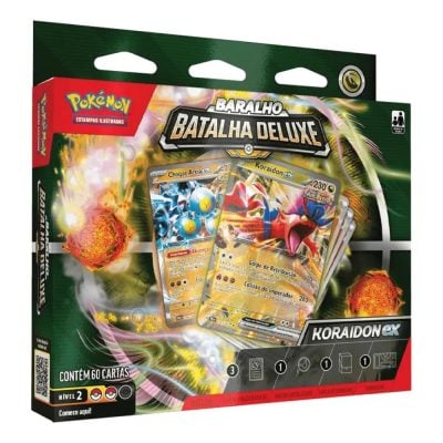 Trading Card Game Pokemon - Baralho Batalha Deluxe Koraidon Ex (60 Cartas)