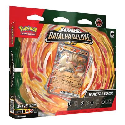 Trading Card Game Pokemon - Baralho Batalha Deluxe Ninetales Ex (60 Cartas) (Novo)