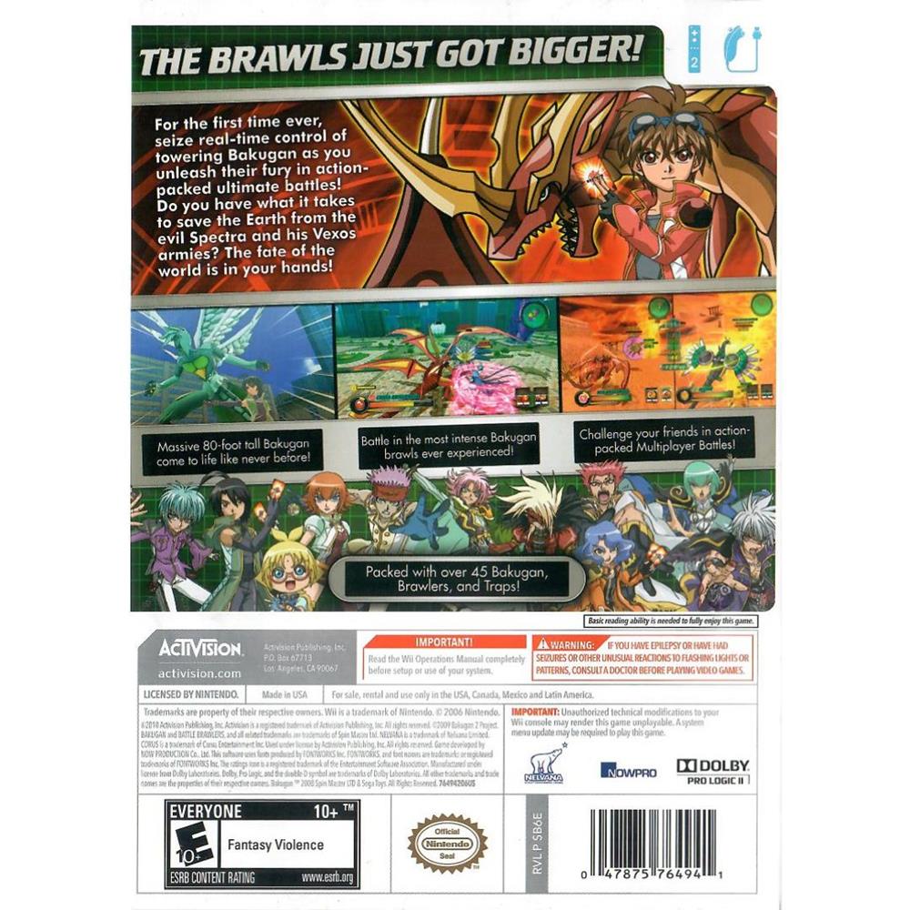 Bakugan Defenders Of The Core - Nintendo Wii (Seminovo)