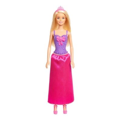 Boneca Barbie Princesa (Vestido Roxo E Rosa) (Novo)
