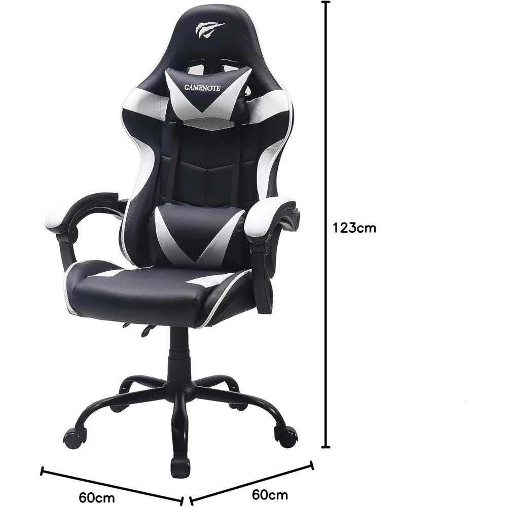 Cadeira Gamer Havit - Gc933 Ultimate - Preta E Branca Cor Preto