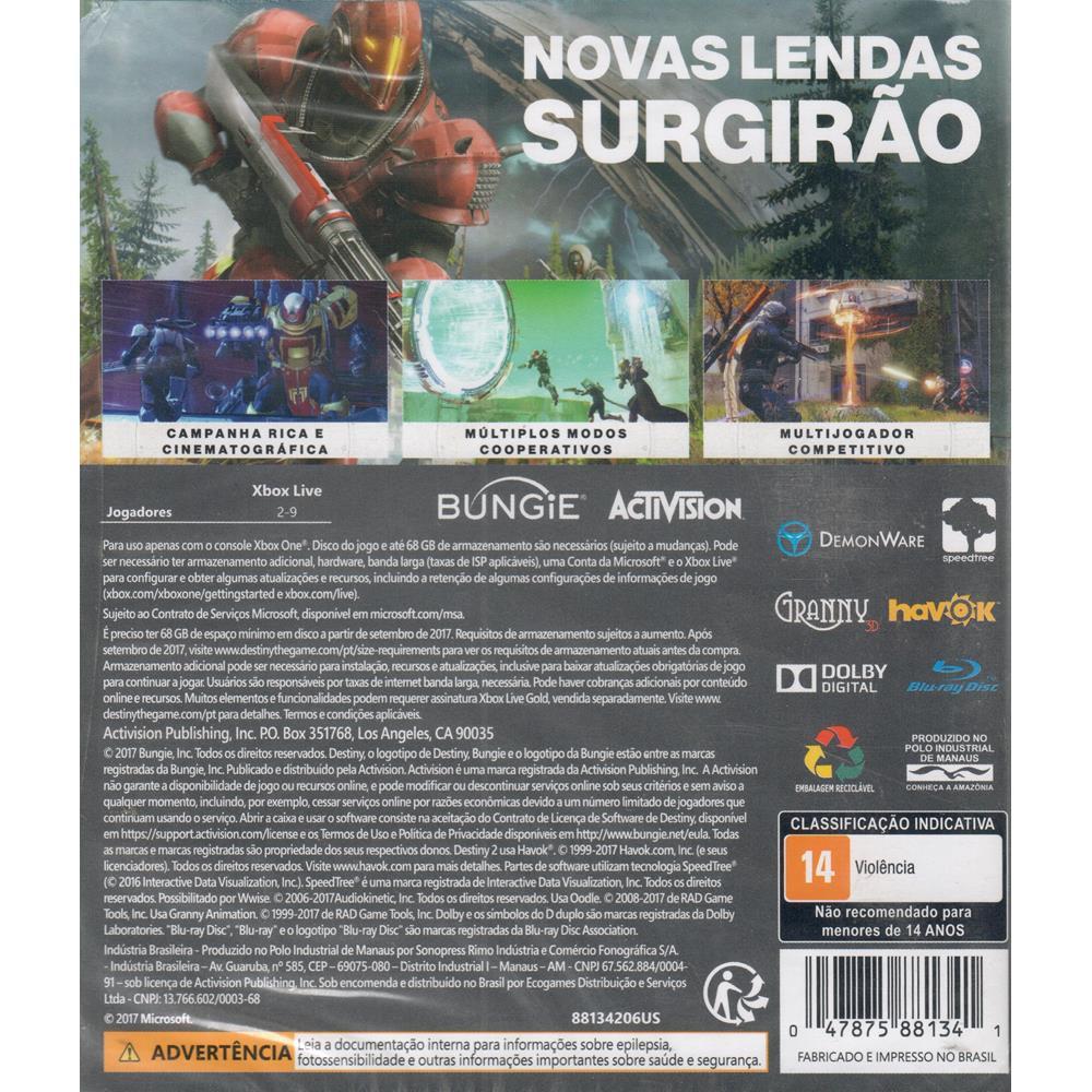 Destiny 2 - Xbox One (Seminovo)