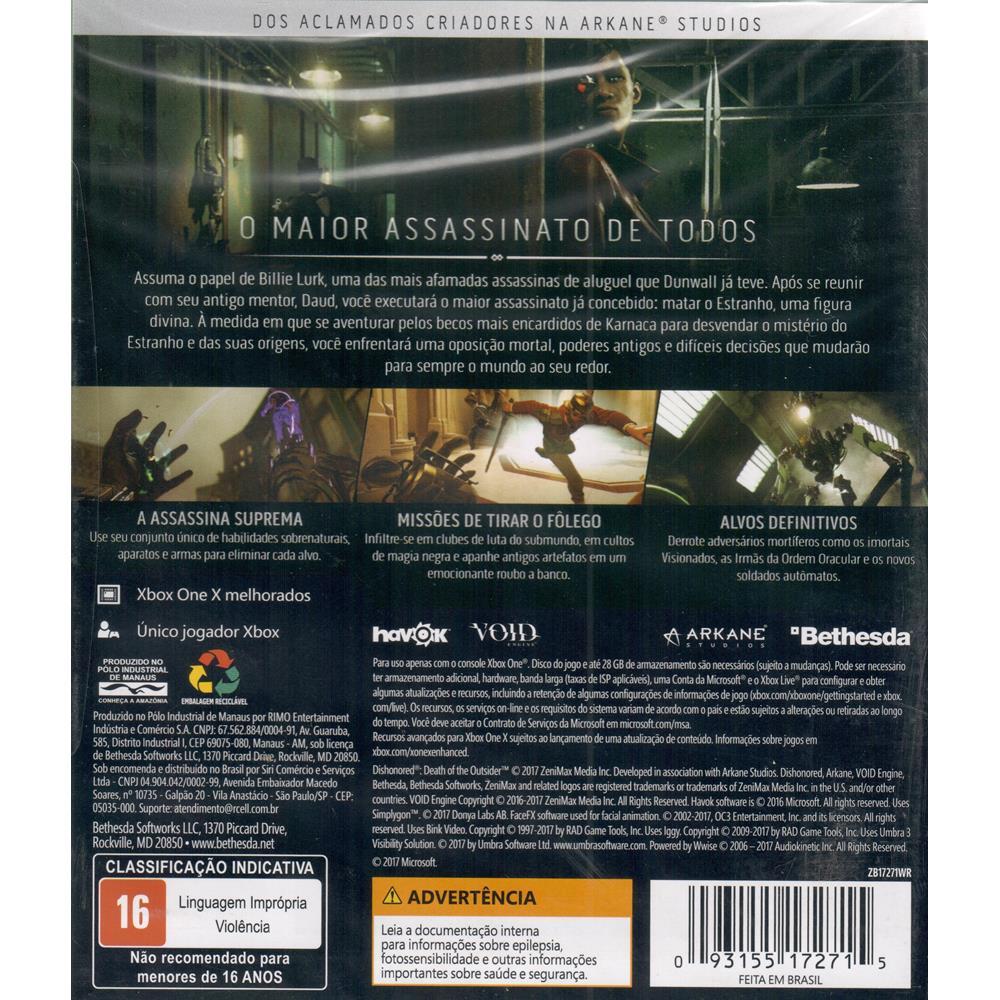 Dishonored Death Of The Outsider - Xbox One