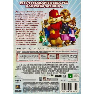 Dvd Alvin E Os Esquilos 2 (Seminovo)