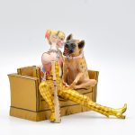 Estatua Harley Quinn & Bruce Deluxe — Iron Studios Art Scale 1/10 (Birds Of Prey)
