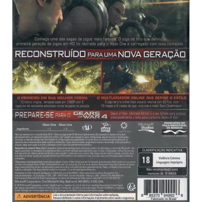 Gears Of War Ultimate Edition - Xbox One (Mancha) (Usado)